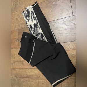 Rare Lululemon leggings with marble pattern